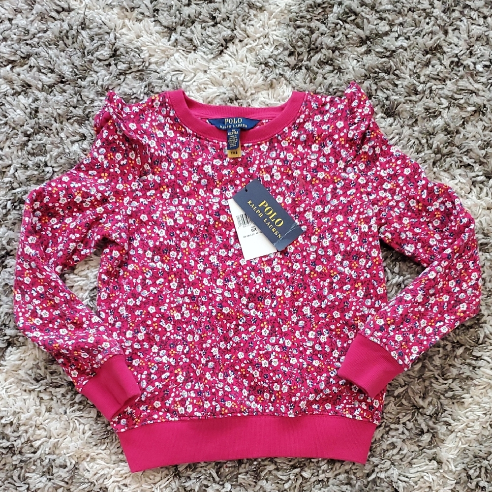 Polo Ralph Lauren Pink Floral Sweatshirt